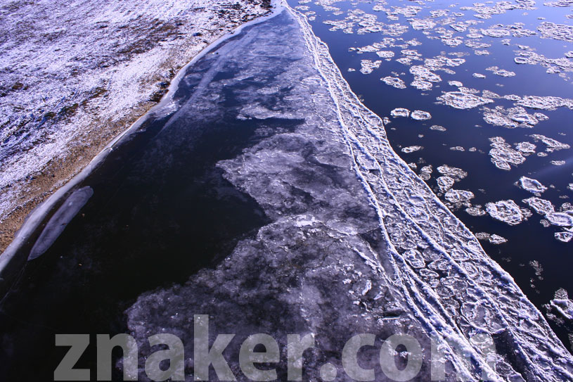 Winter Warsaw Vistula River Ice