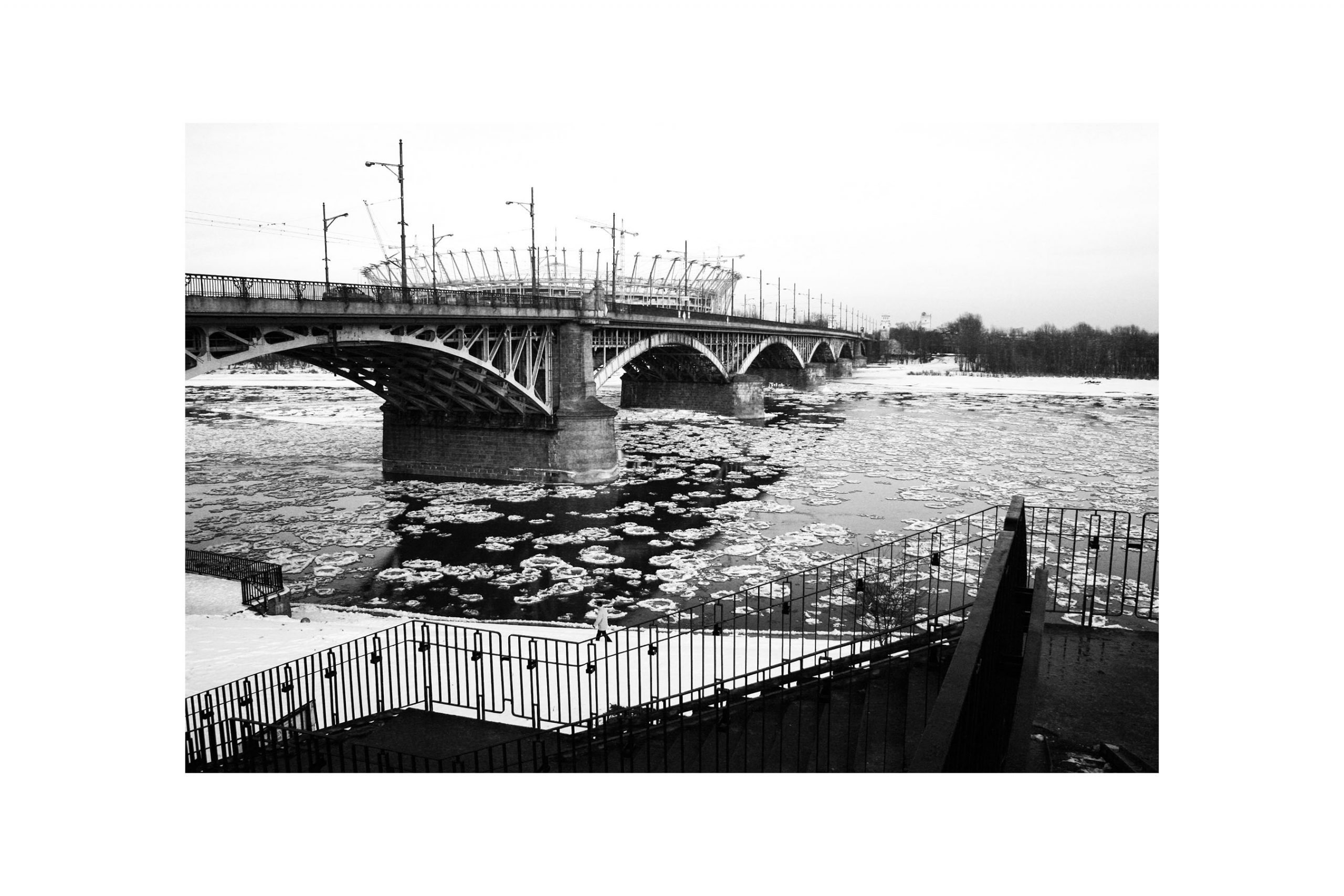 Most Zima Poniatowski Widok